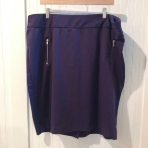 Lane Bryant Eggplant Purple Pencil Skirt